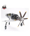 1:48 J7W1 Shinden Model Kit Unbuilt Plastic Aircraft Kit With Weighted Resin Tires, Assembly Required, front view with propellers