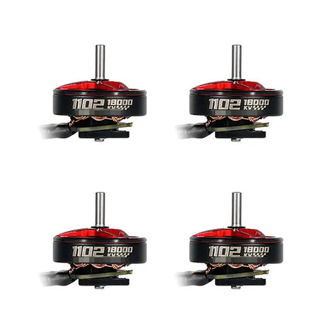 4 Pack 1102 Brushless Motors 18000KV Or 22000KV For Meteor75 75mm Frame RC FPV BWhoop Drone Replacement Set Black 37mm High Torque