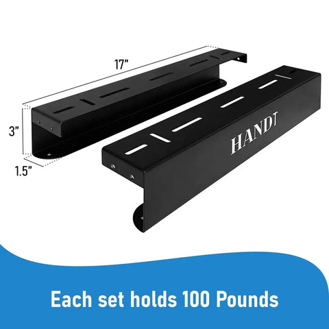 Overhead Garage Storage Rack System For Ceiling Tote Bins Heavy Duty Hanging Rails Metal Shelving with 100 lb capacity