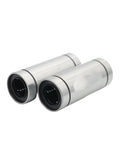 Beefed Up Linear Motion Bearing Extension Kit For LM6LUU LM8LUU LM10LUU And 12 To 50 LUU Sliding Rails For Smooth Easy Install And Long Lasting Performance With Low Friction And Quick Mount Design For Tough Workflows, silver dual linear bearings