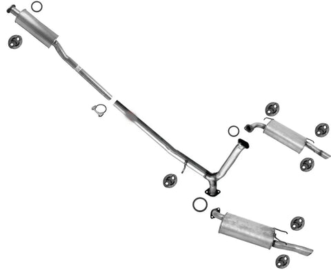 Toyota Avalon 2008 2009 2010 2011 2012 Resonator Extension Pipe With Dual Mufflers Exhaust System Replacement Parts For Beefy Growl And Improved Performance