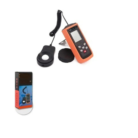 Pro Grade Digital Illuminance Meter With 01Lux 001Fc High Resolution Display Solar Irradiance Meter And Light Meter Ultraviolet Tester Solar Power Tester Auto Data Logging Max Min Recording Reading Lock Data Capture with sensor and box