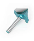 Heavy Duty 6 Mm Shank V Groove Router Bit With Sharp 90 Degree Cutting Angle For Precision Wood Engraving Cuts And 3D Milling Projects That Look Totally Awesome, featuring a carbide tip.