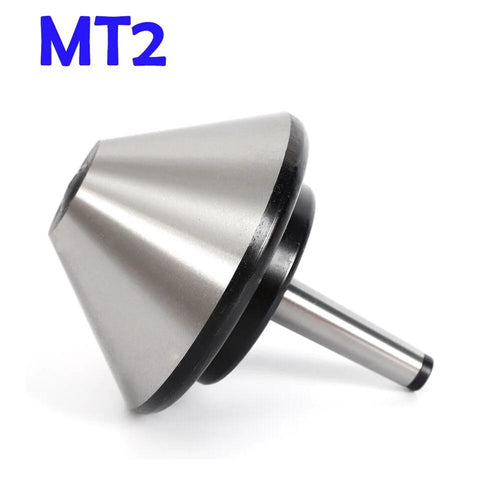 Bull Nose Live Center MT2 Morse Taper for Lathe 4.66 Inch Diameter 120mm, 75 Degree for Large Hollow Workpieces