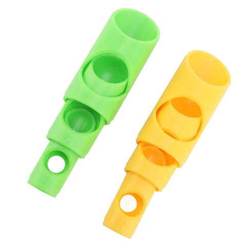 Close-up of 6 Piece Foam Pipe Cutter Set For Easy Foam Pipe Insulation Cutting At Home And In Industrial Settings With Durable Plastic Construction