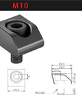 Top Tier 2 Pack Multi Station CNC Machining Center Seagull Clamp Fixture With Super Tough Tiger Pliers And M6 To M12 Unidirectional Mini Table For Heavy Duty Jobs M10 fixture with hexagonal socket and dimensions.