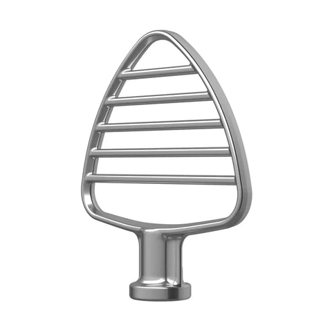 Flat Beater Attachment For 4.5 To 5 Quart Tilt Head Stand Mixers Replacement Pastry Beater For Creamy Batters Grey Stainless Steel
