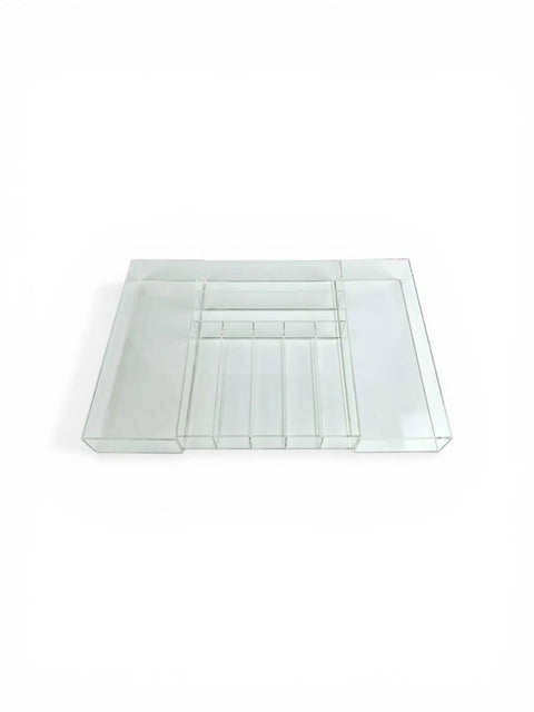 Expandable Clear Acrylic Drawer Organizer So Handy Fitting 12 To 23 Inch Drawers With Built In Compartments Modular Storage Tray