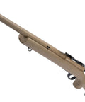 Mil Inspired M24 Airsoft Rifle With Cycling Action Elite Scout Style Tan Finish Rifle Only No Optics Or Battery Included