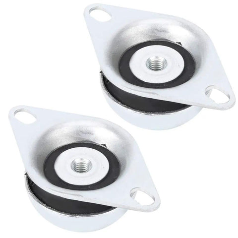 Heavy Duty Bell Shaped Shock Damper Mount For Car Generators Plus M10 Thread Vulcanized Rubber Buffer kit with galvanized steel plates.