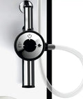 Smart Coffee Machine With Built In Burr Grinder And Milk Frother, 15 Bar Espresso Maker For Home Use, silver control knob