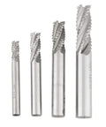 Roughing End Mills Set Of 4 High Speed Steel Milling Cutters For CNC Router Bits With Four Flutes Ideal For Slot Milling Hole Cutting
