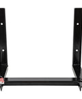 Beefy Heavy Duty Steel Poly Truck Box Mounting Brackets Pair 15 By 14 Inch Black A36 C Channel support for tools.