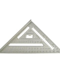 Professional Aluminum Rafter Square 7 Inch With CNC Edges For Dead On Angles, Handy Saw Guide For Cross And 45 Degree Cuts, Durable Pro Grade Tool