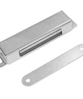 Heavy Duty Magnetic Door Catch 80 Lbs 304 Stainless Steel Cabinet Latch in silver finish with mounting plate