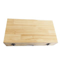 Wooden case for 22 Piece Broach Tool Set For CNC Machines With HSS Pro Grade High Speed Steel Blades, includes Key Slot Broaches.
