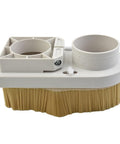Router Dust Collector for Milling with 80mm Spindle Shoe Boot Engraving Machine Suction Cover and Nylon Brush Attachment