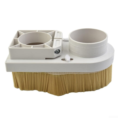 Router Dust Collector for Milling with 80mm Spindle Shoe Boot Engraving Machine Suction Cover and Nylon Brush Attachment
