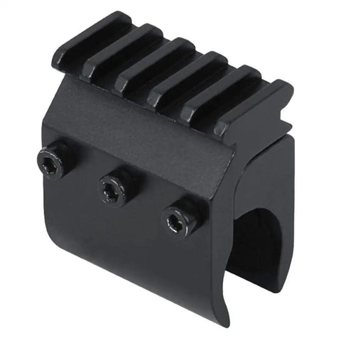 Barrel Clamp Picatinny Rail Mount For 20mm Weaver Bases Designed For Flashlight And Laser Sight Attachments And Magazine Tubes