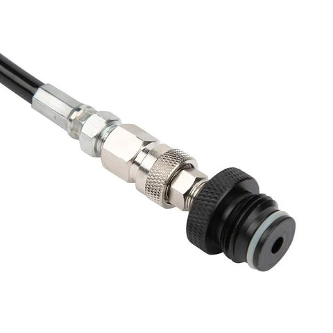 Aluminum Pneumatic Coil Air Hose, G1/2 Thread Quick Connect Fittings for Air Compressors, Pneumatic Tools and Workshop Applications close-up