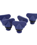 Premium 5 Pcs Engine Block Drain Plug Kit Fits Mercruiser With Exact OE Part Numbers 8M0119211 And 12-19183 Leak Proof ABS Motor Valve For Cooling System Upgrade To Keep Your Vessel Running Smooth blue ABS drain plugs with black O-rings