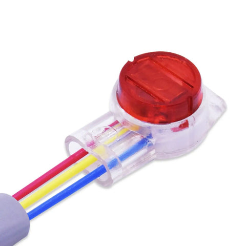 Grab This 100 Pc Data Phone Wire Butt Kit With Y Type 3 Port Connectors For Super Fast Crimping On Telephone And Data Cables Perfect For Gadget Geeks, clear plastic Y-type 3-port connector for phone and data wires