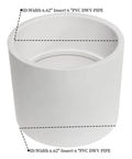 6 Inch PVC DWV Coupling for drain waste and vent sanitary fitting white PVC pipe connector adapter