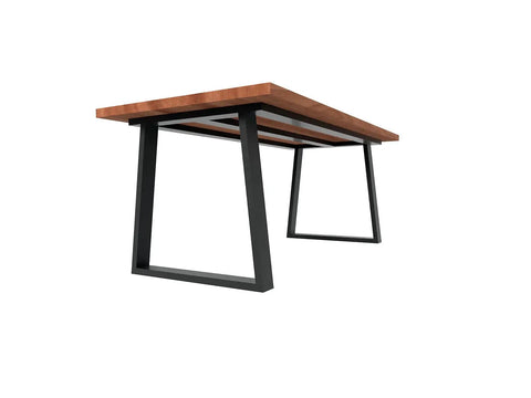 Beefy Heavy Duty Metal Table Frame For Granite Or Glass Tops, Industrial Style Dining Table Base, 700 Lb Capacity, 28 Inch Height