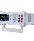 Rugged Desktop Digital Multimeter True RMS 55000 Counts with 3.7 Inch High Resolution Screen and US Plug, front angle view