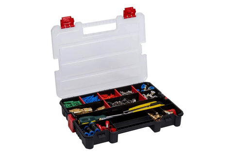2-Pack Stackable Small Parts Organizer Boxes With 20 Compartments And 12 Removable Dividers Per Box For Screw Nut Bolt Drill Bit Storage