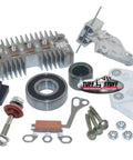 Alternator Rebuild Kit For GM 10SE With Bearings Included And OE Wiring, Complete Kit components displayed