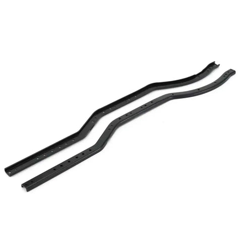 Beefy Metal Chassis Frame Upgrade For SCX10 II 90046 90047 Two Piece Black Girder Side Frame For RC Crawler Easy Install Replacement Durable