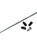 Rattling Free Universal 36 Inch Steering Shaft Support Kit With Solid Steel 3/4 In Double D Shaft and three U joints and bearing.