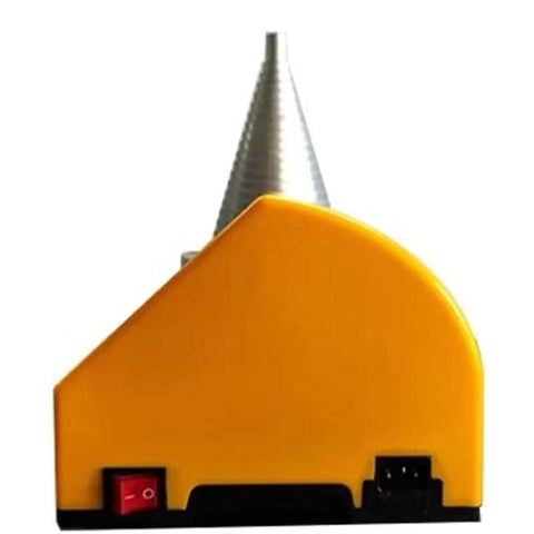 Solid Build Cone Style Bearing Induction Heater With Plug And Play Setup featuring a yellow body and metal cone tip.