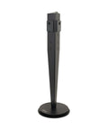 Rock Solid Surge Protector Tower With Six Ac Outlets Five Usb Ports Three Wireless Charging Pads And K Slot Security Lock, black design.