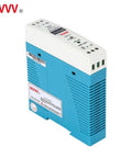 12V DC DIN Rail Power Supply 1.67 Amp 20W AC To DC Converter For Industrial Panels 85 To 264 VAC Input Durable Plug And Play Utility For Control Boxes, blue-white DIN rail module