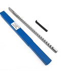 6Mm C1 Push Type Keyway Broach With Shim For CNC Router And Metalworking, high speed steel cutter shown with packaging and shim