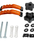 Positionable T-Track Hold Down Clamp Kit For CNC Routers And T-Slot Clamps, 5-3/8 In Long, 1-1/8 In Wide, two-pack with knobs