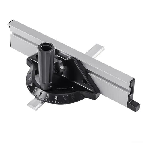 Adjustable Angle Plate Ruler For Table Saw Push Block Fence System, Versatile Miter Gauge Fence Tool, aluminum alloy, top view