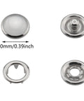 30 Sets Of 10mm White Pearl Snap Buttons And Metal Ring Snaps Popper Stud Fasteners Kit For Leather Bags Luggage Clothing Shoes DIY Crafts
