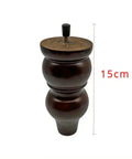 4 Pack 15cm Solid Wood European Style Furniture Legs Replacement Feet For Sofa Coffee Table TV Cabinet Heavy Duty Wooden Legs