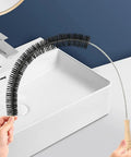 Set Of 2 Dryer Vent Cleaner Tools With 4.5 Inch Handle, 27 Inch Flexible Stainless Steel Shaft And 22.5 Inch Bristles, Quick Lint Remover For Dryers, Fridge Coils, AC Units, And Hard To Reach Spots. flexible brush cleaning sink area