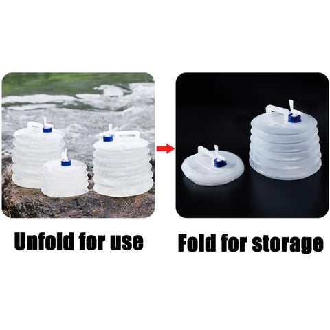 Collapsible Water Jug With Spigot For Camping And Hiking, Space Saving 10L Portable Water Storage Bottle For Outdoors