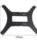 Dope Modular Y Carriage Plate Upgrade Kit For 2040V Aluminum Profile 3D Printer, 170x170mm aluminum plate detail view