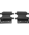 Black double action stainless steel self closing door hinge for cafe saloon and counter doors easy installation durable finish built to last
