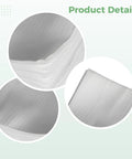 Set Of 100 Cushioned Foam Bags 11.8 By 11.8 Inches White With Protective Film For Moving And Shipping, texture and layers visible.