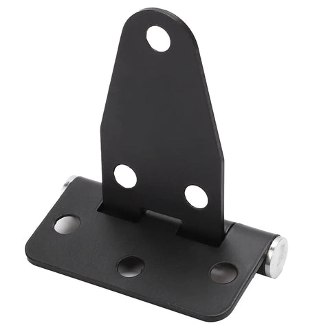 T Shape Gate Hinge Stainless Steel Cabinet Shutter Hinge For Electric Generators Black Finish With 6 Position Screw Holes Easy Install