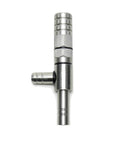 Rugged Stainless Steel Water Aspirator Vacuum Pump For Lab Hydro Suction Filter with tight O ring seal and side inlet.