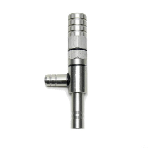 Rugged Stainless Steel Water Aspirator Vacuum Pump For Lab Hydro Suction Filter with tight O ring seal and side inlet.