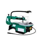 16 Inch Variable Speed Scroll Saw With Rock Solid 120W Motor And Bright Work Light, showcasing adjustable speed and cutting precision.